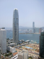In so einer Stadt wie Hongkong werden an jeder freien Stelle neue Hochhäuser gebaut. Hongkong Baustelle