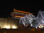 Die Tempelanlagen in Xian wurden Nachts wunderschön beleuchtet. Xian Tempel