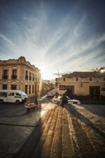 Zum Sonnenuntergang sah die Stadt gleich noch einmal schöner aus! San Cristobal Sonnenuntergang