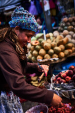 Erdbeeren gibt es hier glücklicherweise das ganze Jahr über, was ich auch gut ausnutze! Xela Markt