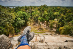 Hier die Aussicht vom High Temple (inkl. meiner Stance :P) Belize Lamanai
