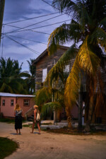 Kurzer Abendspaziergang Caye Caulker Belize